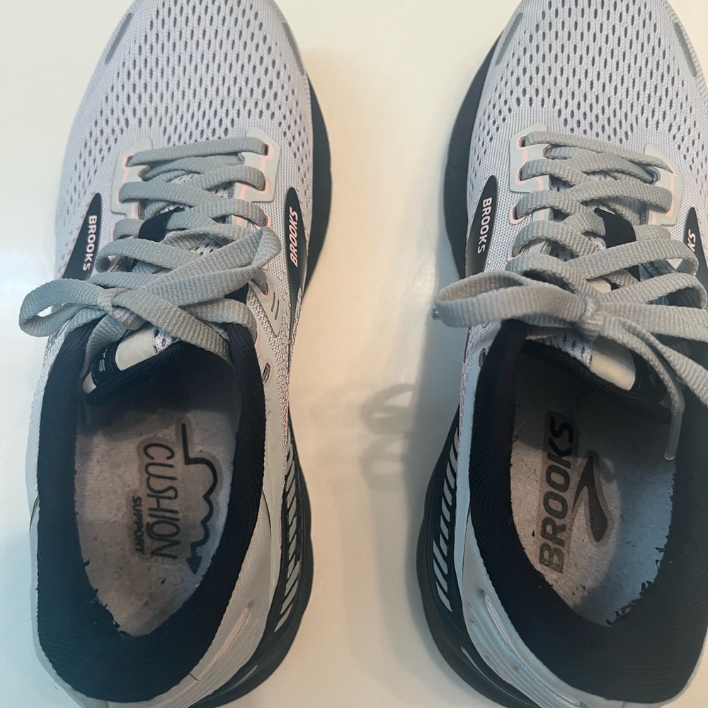 Brooks Men’s Athletic Shoes in Light Gray and Black